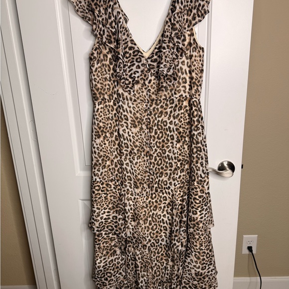 Wayf Leopard Print Ruffle Maxi Dress - Picture 6 of 6